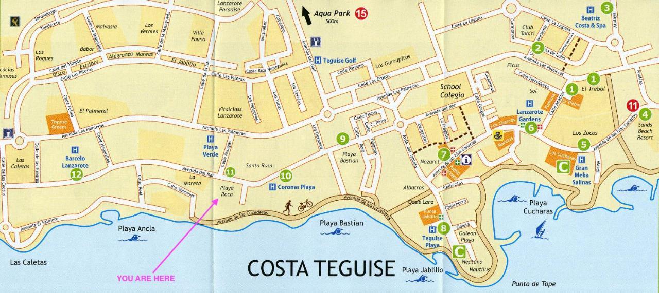 luxury casa playa roca bord de mer Costa Teguise Eksteriør bilde